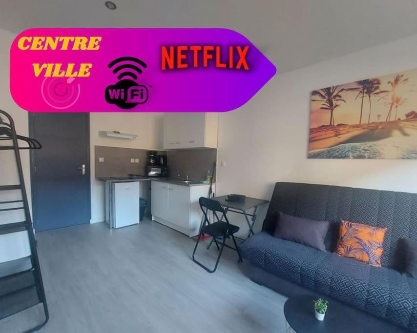 Super Studio Tout Equipe Wifi 2Pers Saint-Quentin  Eksteriør billede